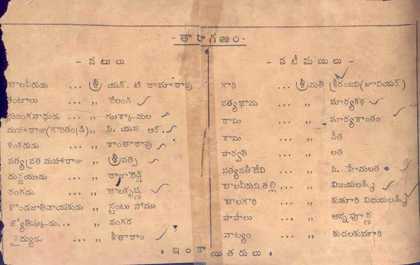 Sri Gauri Mahatyam vintage song book